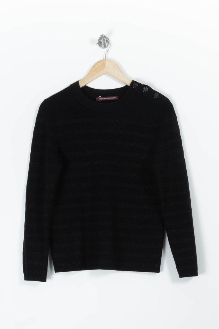 Pull Noir - Taille L/40 de la marque Comptoir des Cotonniers | PARAD96717 - Vendu par Paradigme - Image 2