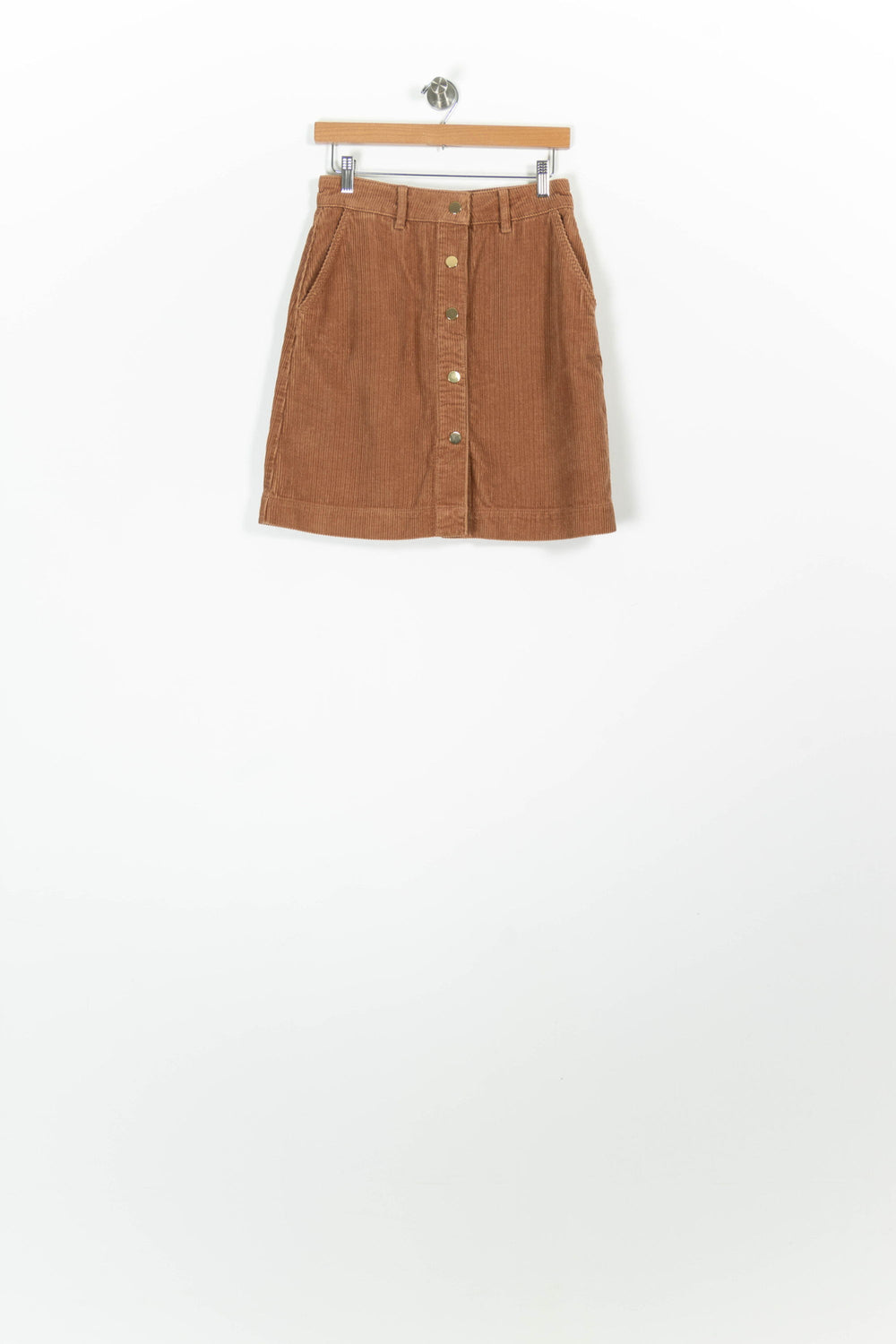 Jupe Boutonnée Marron - Taille S/36 de la marque Caroll | PARAD96718 - Vendu par Paradigme - Image 2