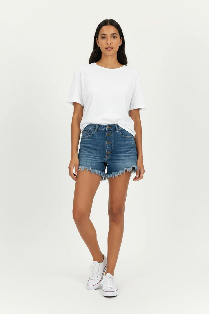 Short en Jean Bleu - Taille L/40 de la marque Maje | PARAD96722 - Vendu par Paradigme - Image 1