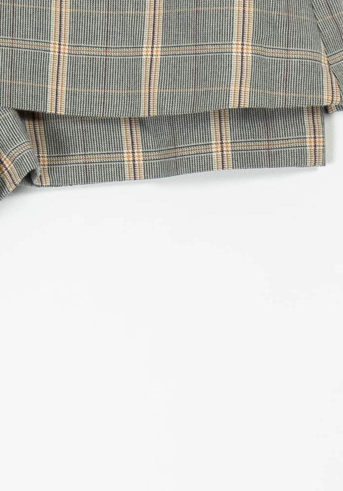 Short à Carreaux Gris et Beige - Taille L/40 de la marque Maje | PARAD96732 - Vendu par Paradigme - Image 3