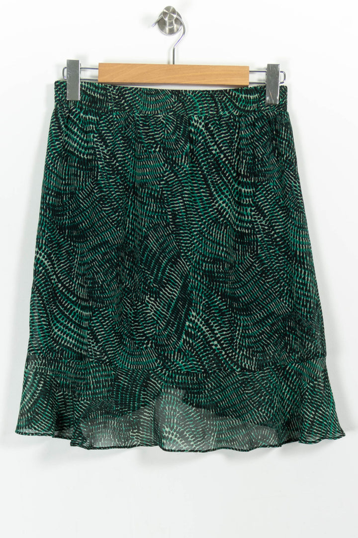Jupe Plissée Verte et Noire - Taille M/38 de la marque La Fée Maraboutée | PARAD96744 - Vendu par Paradigme - Image 4