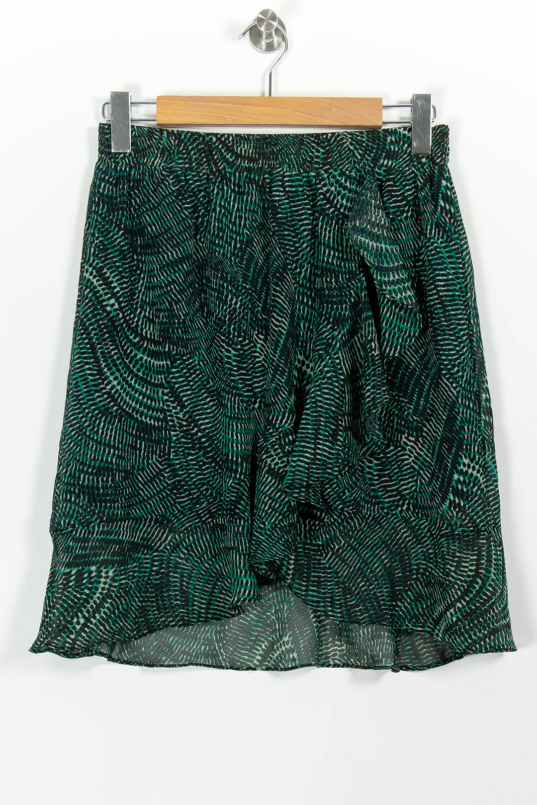 Jupe Plissée Verte et Noire - Taille M/38 de la marque La Fée Maraboutée | PARAD96744 - Vendu par Paradigme - Image 2