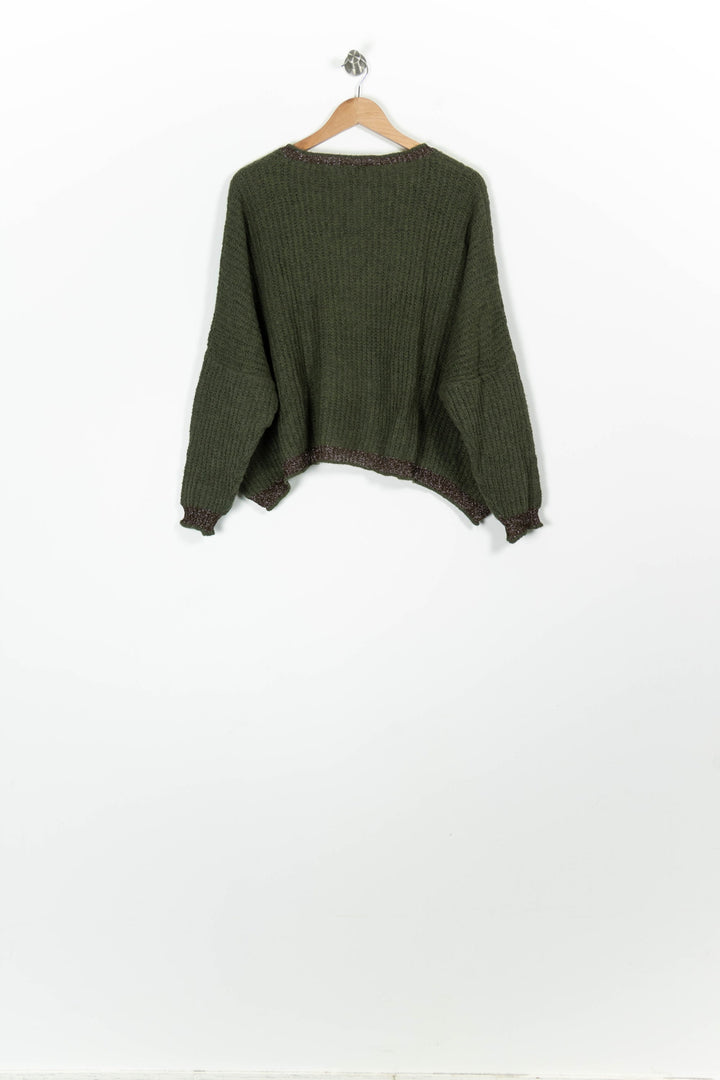 Pull Vert - Taille L/40 de la marque La Fée Maraboutée | PARAD96747 - Vendu par Paradigme - Image 4