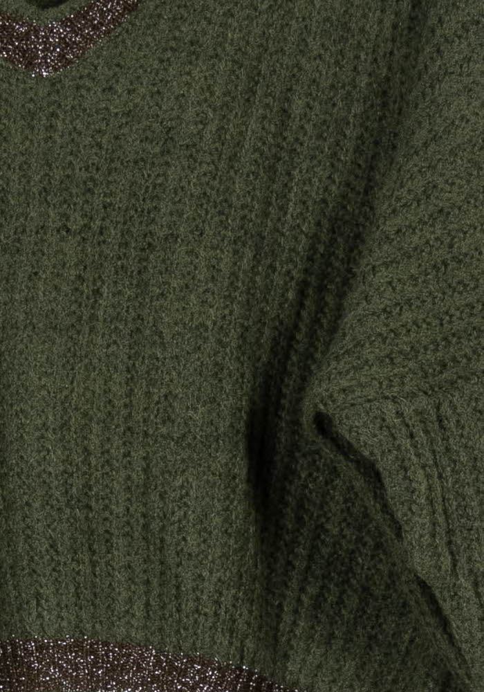 Pull Vert - Taille L/40 de la marque La Fée Maraboutée | PARAD96747 - Vendu par Paradigme - Image 3