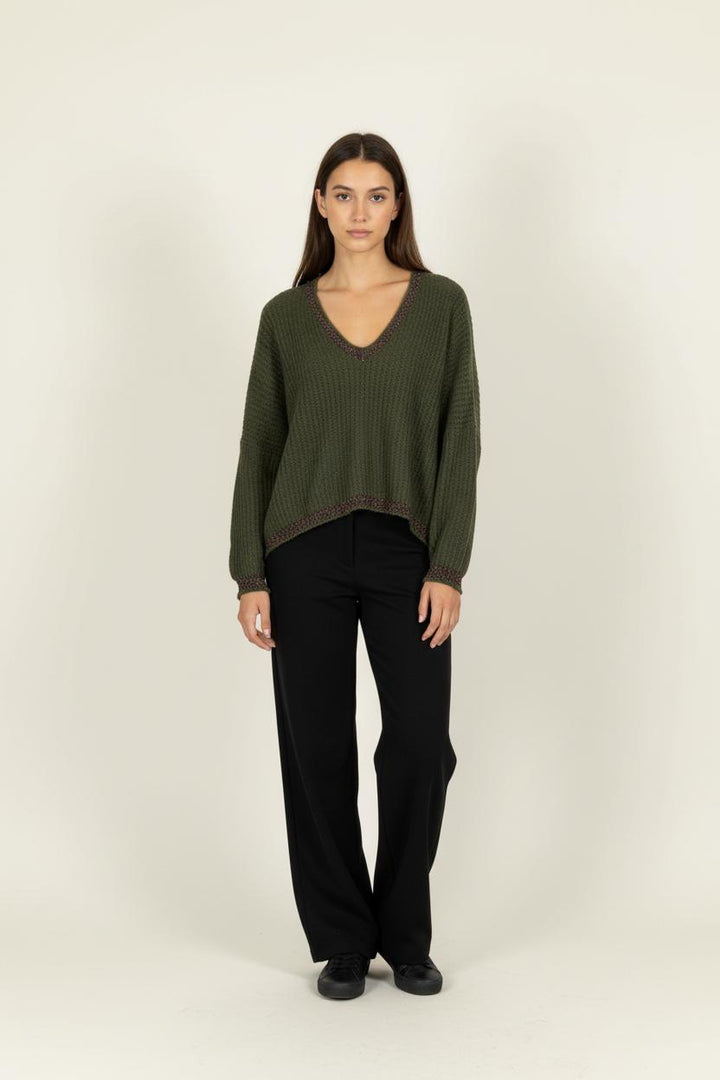 Pull Vert - Taille L/40 de la marque La Fée Maraboutée | PARAD96747 - Vendu par Paradigme - Image 1