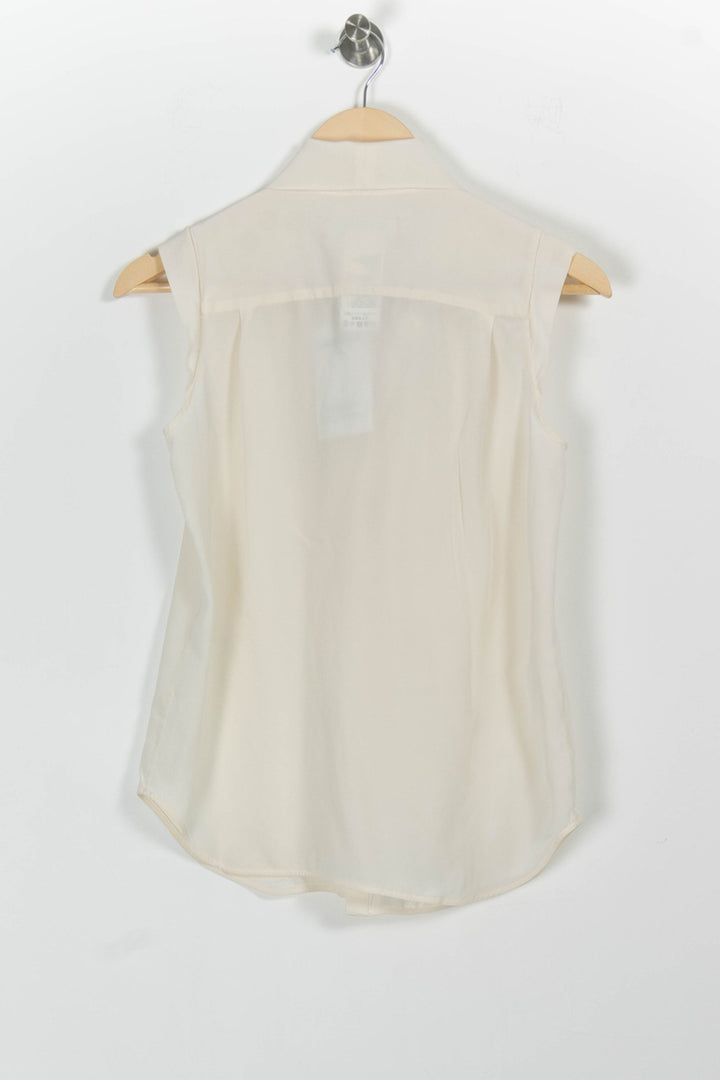 Blouse Blanche - Taille M/38 de la marque Max Mara | PARAD96750 - Vendu par Paradigme - Image 4