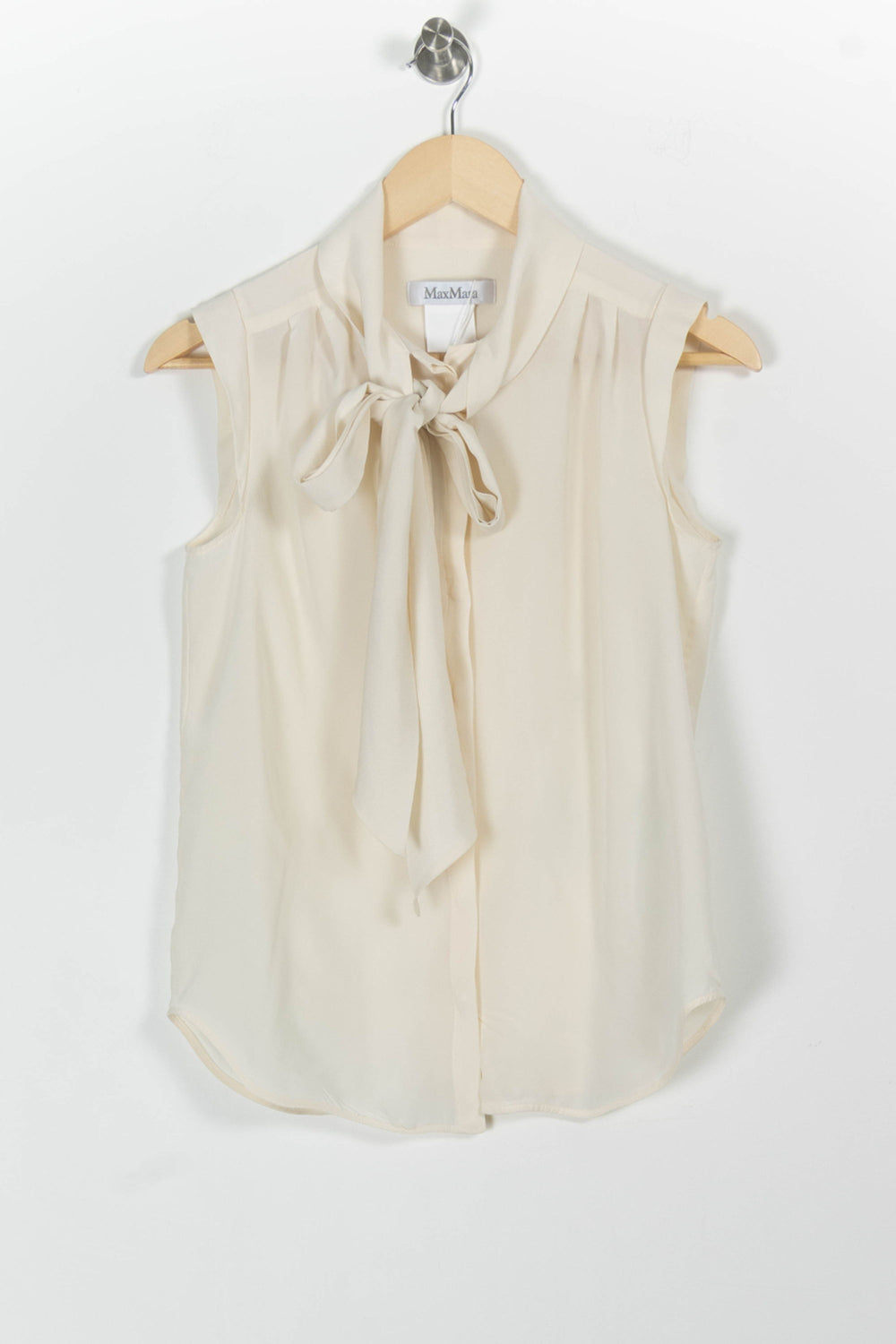 Blouse Blanche - Taille M/38 de la marque Max Mara | PARAD96750 - Vendu par Paradigme - Image 2