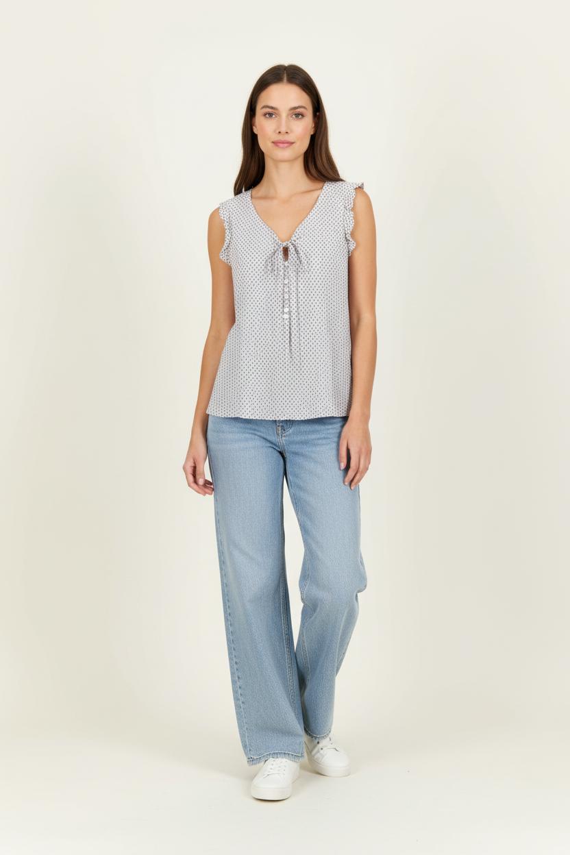 Blouse Blanche et Noire - Taille M/38 de la marque Comptoir des Cotonniers | PARAD96751 - Vendu par Paradigme - Image 1