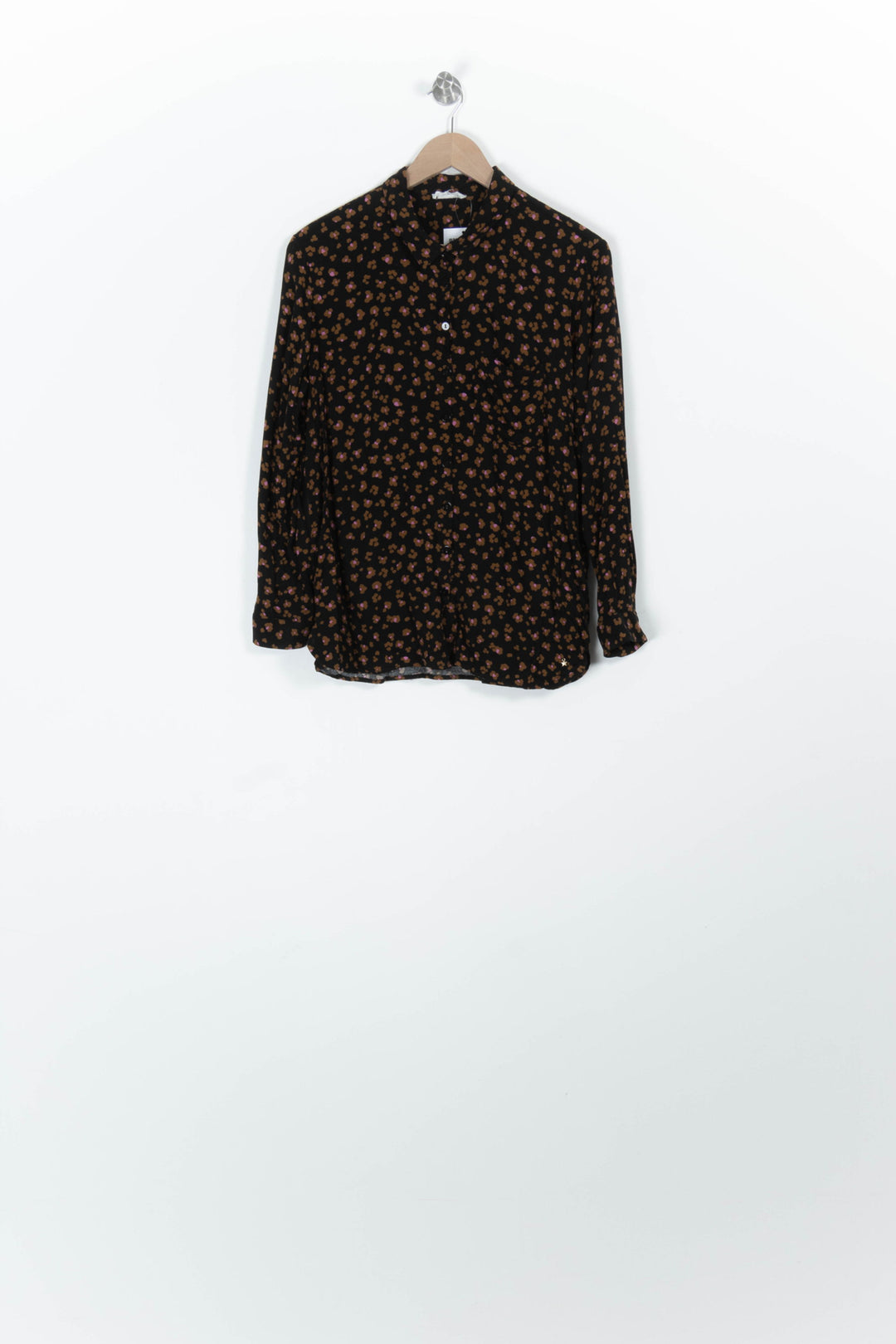 Chemise Noire et Marron - Taille M/38 de la marque Des petits hauts | PARAD96752 - Vendu par Paradigme - Image 2