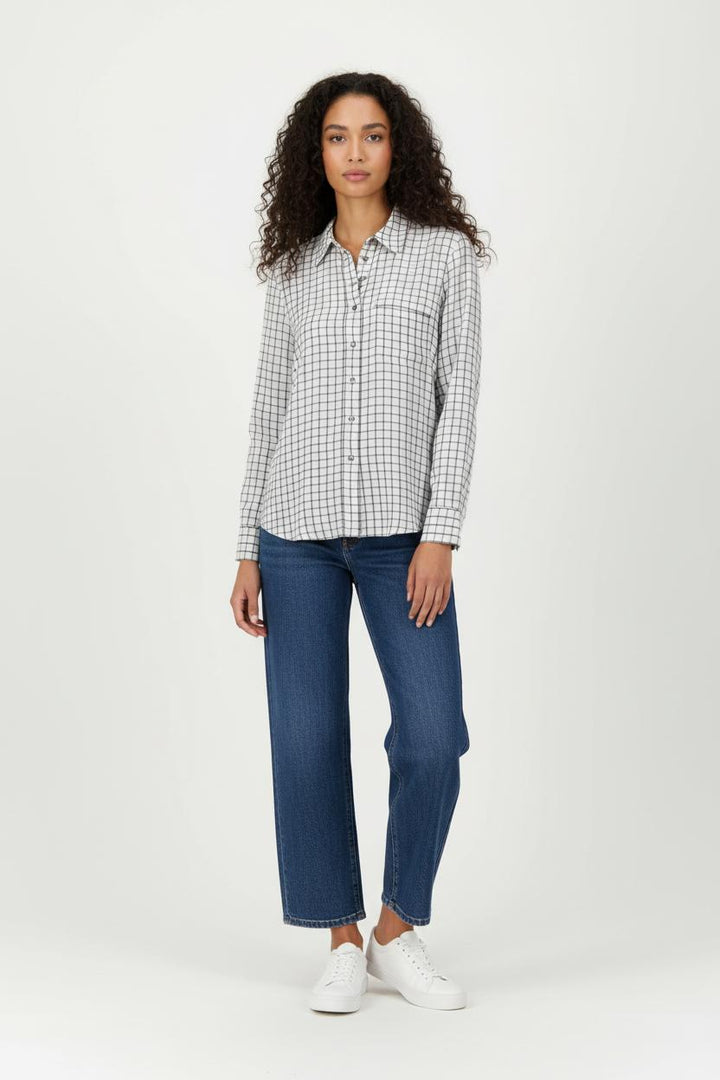 Chemise Blanche et Noire - Taille L/40 de la marque Comptoir des Cotonniers | PARAD96756 - Vendu par Paradigme - Image 1