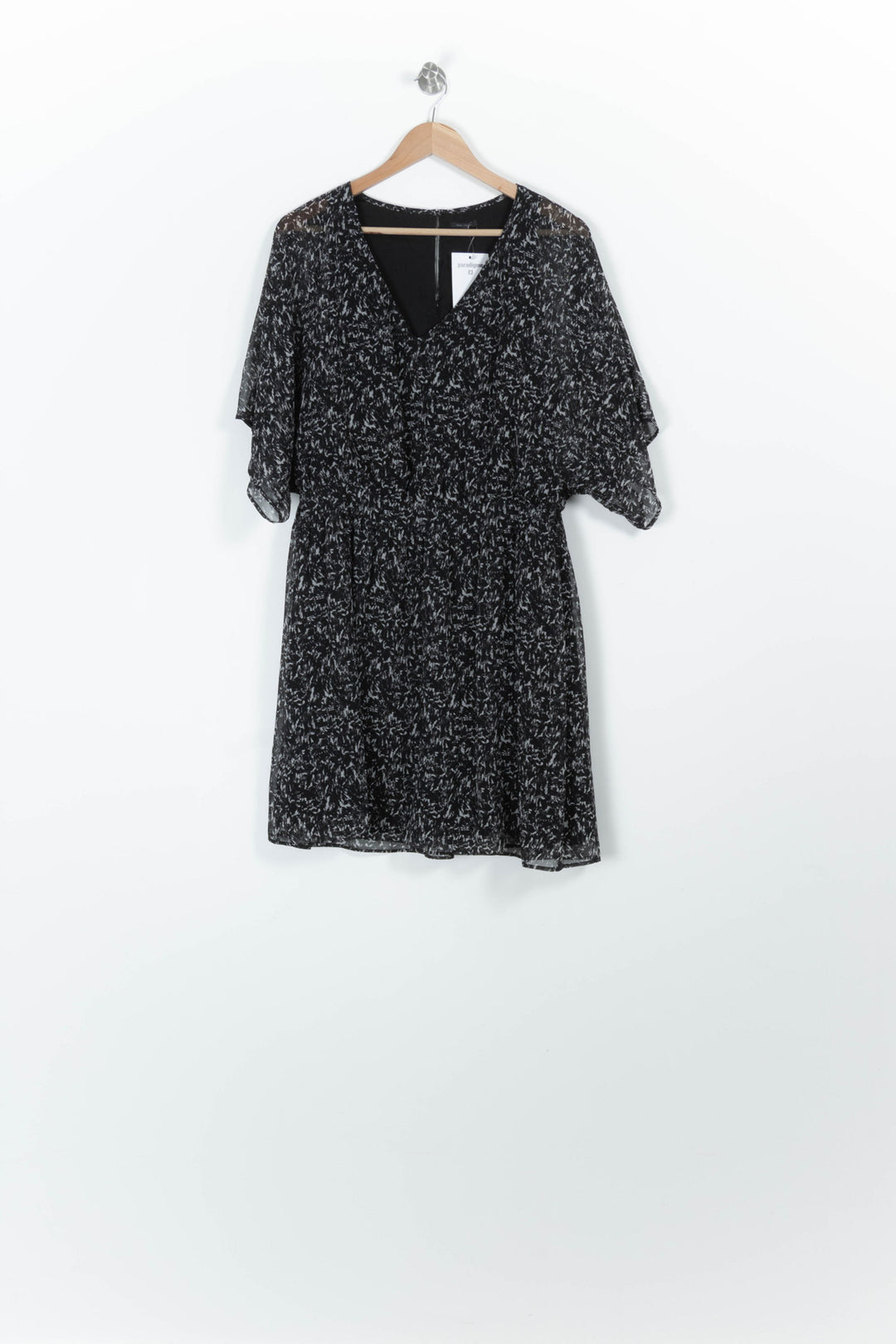 Robe Fluide Noire et Blanche - Taille XL/42 de la marque IKKS | PARAD96758 - Vendu par Paradigme - Image 2