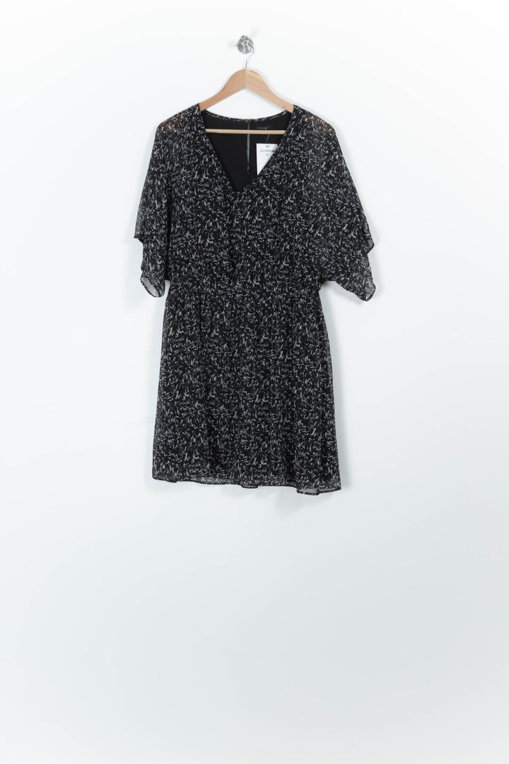 Robe Fluide Noire et Blanche - Taille XL/42 de la marque IKKS | PARAD96758 - Vendu par Paradigme - Image 2