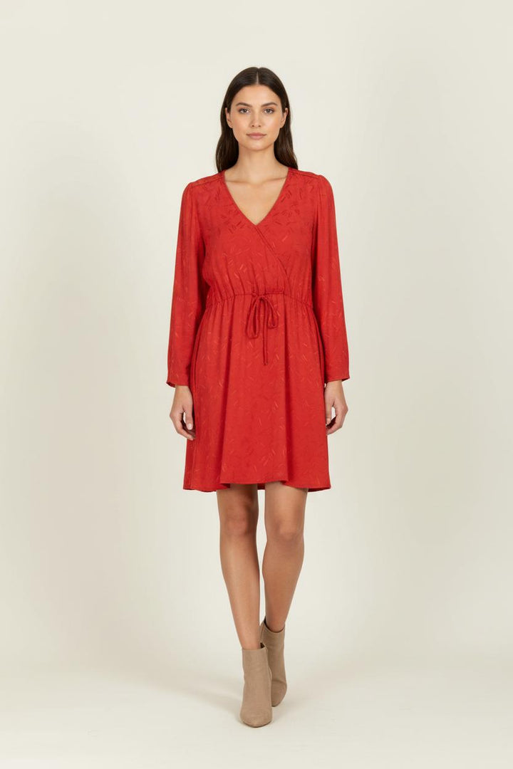 Robe Portefeuille Rouge - Taille L/40 de la marque Karl Marc John | PARAD96761 - Vendu par Paradigme - Image 1
