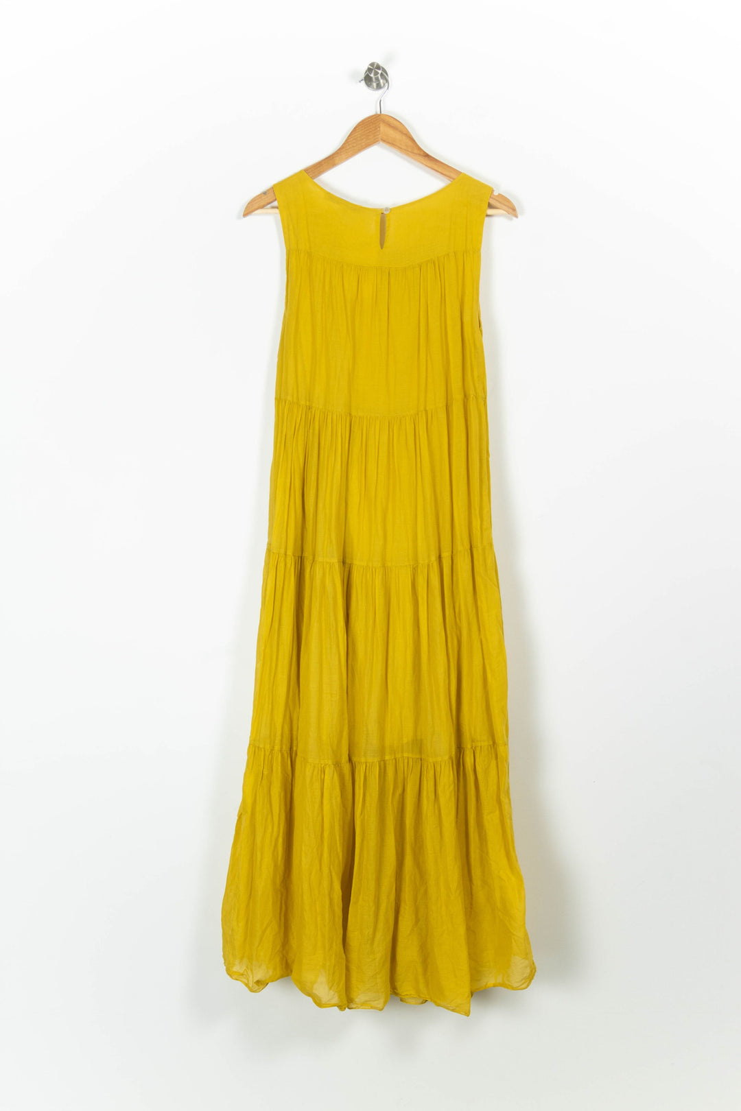 Robe Longue Jaune - Taille M/38 de la marque La Fée Maraboutée | PARAD96763 - Vendu par Paradigme - Image 4