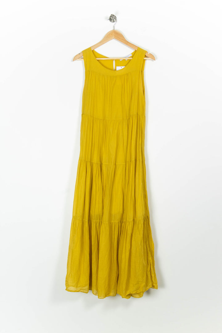 Robe Longue Jaune - Taille M/38 de la marque La Fée Maraboutée | PARAD96763 - Vendu par Paradigme - Image 2