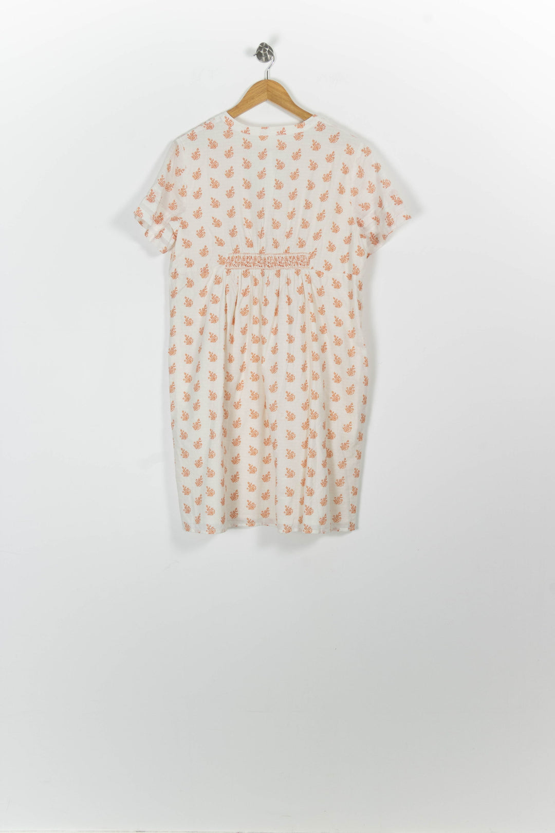 Robe Courte Blanche et Orange - Taille XL/42 de la marque Maison 123 | PARAD96764 - Vendu par Paradigme - Image 4