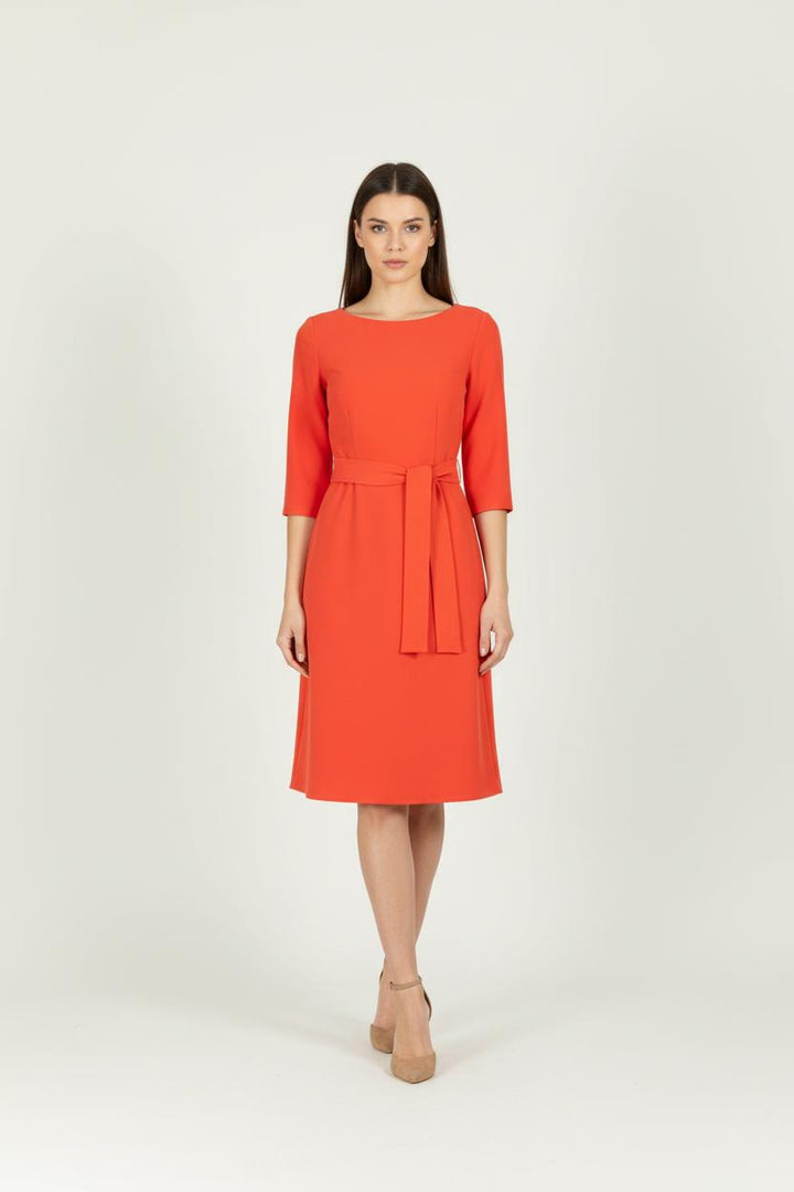 Robe Midi Rouge - Taille M/38 de la marque Claudie Pierlot | PARAD96769 - Vendu par Paradigme - Image 1