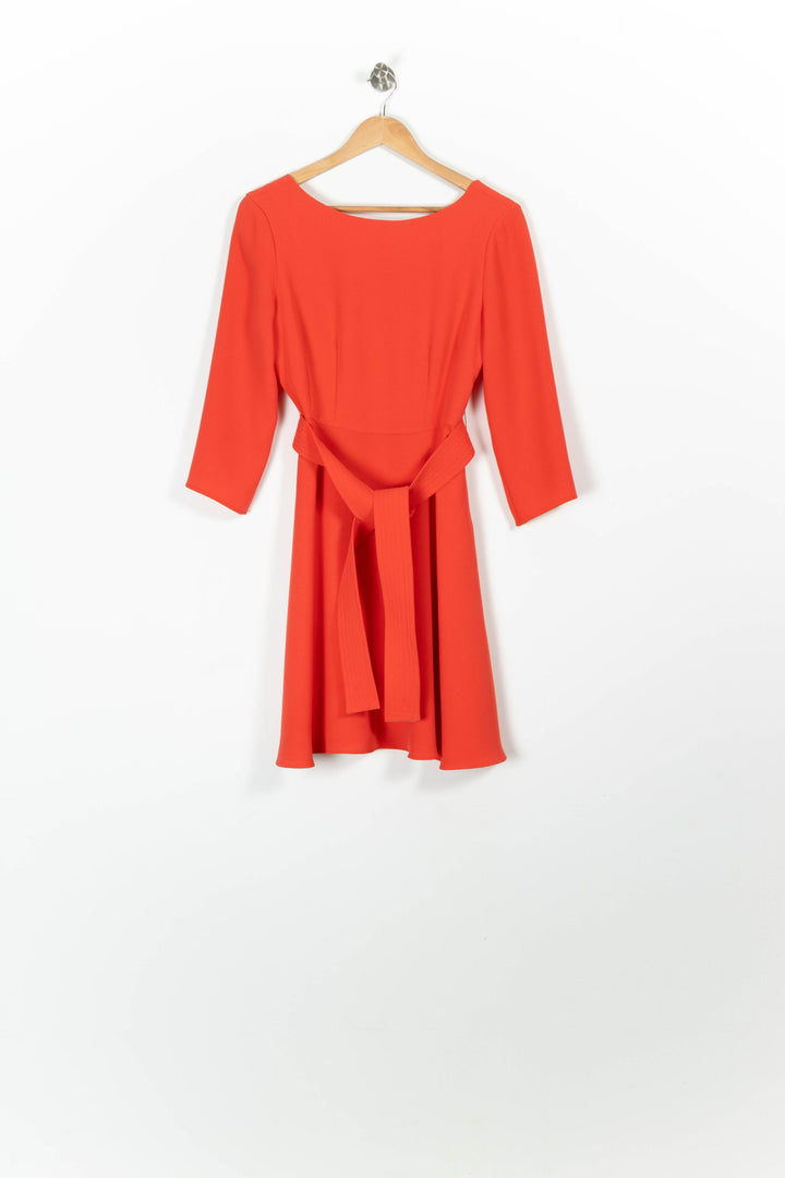 Robe Midi Rouge - Taille M/38 de la marque Claudie Pierlot | PARAD96769 - Vendu par Paradigme - Image 2
