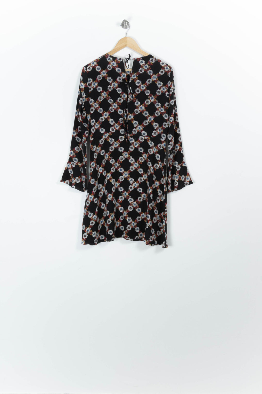 Robe Fleurie Noire - Taille M/38 de la marque Sandro | PARAD96775 - Vendu par Paradigme - Image 4