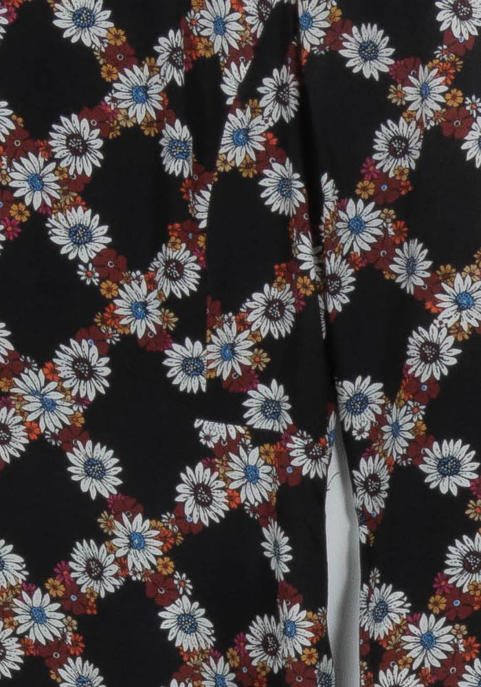 Robe Fleurie Noire - Taille M/38 de la marque Sandro | PARAD96775 - Vendu par Paradigme - Image 3