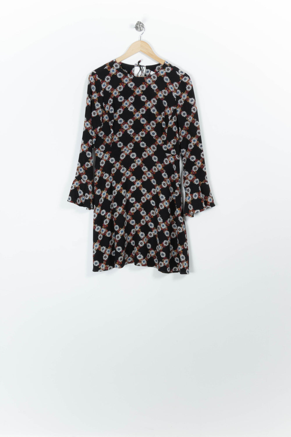 Robe Fleurie Noire - Taille M/38 de la marque Sandro | PARAD96775 - Vendu par Paradigme - Image 2