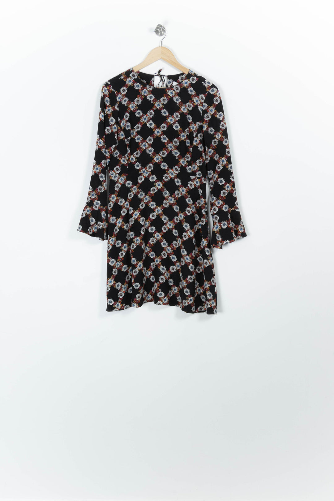 Robe Fleurie Noire - Taille M/38 de la marque Sandro | PARAD96775 - Vendu par Paradigme - Image 2
