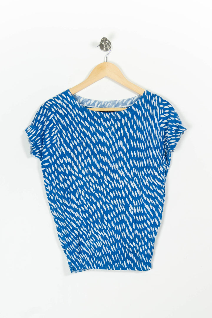 Tee-shirt Bleu et Blanc - Taille XS/34 de la marque Caroll | PARAD96782 - Vendu par Paradigme - Image 2