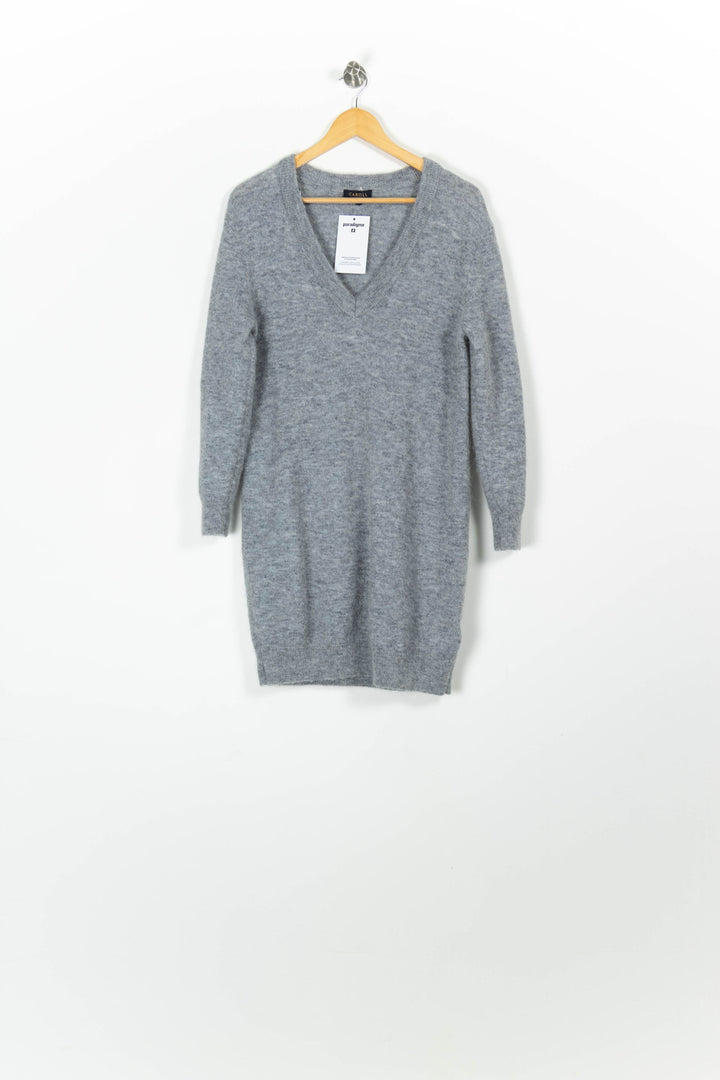 Robe Pull Grise - Taille S/36 de la marque Caroll | PARAD96791 - Vendu par Paradigme - Image 2