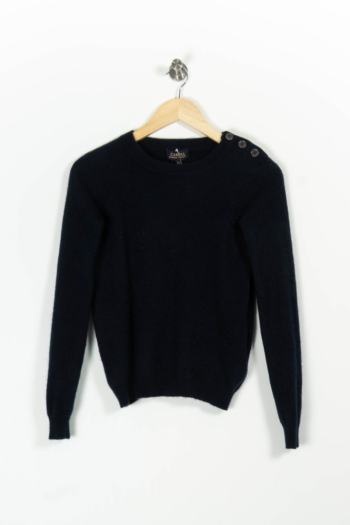 Pull Bleu - Taille XS/34 de la marque Caroll | PARAD96800 - Vendu par Paradigme - Image 2