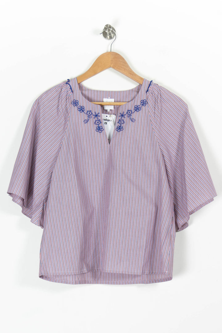 Blouse Violet et Bleu - Taille XS/34 de la marque Karl Marc John | PARAD96801 - Vendu par Paradigme - Image 2