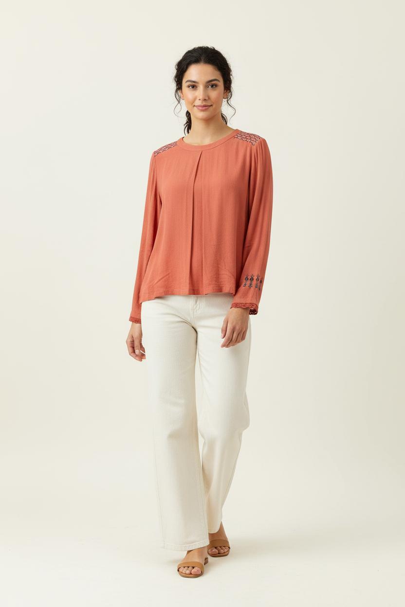 Blouse Orange - Taille XS/34 de la marque Karl Marc John | PARAD96802 - Vendu par Paradigme - Image 1