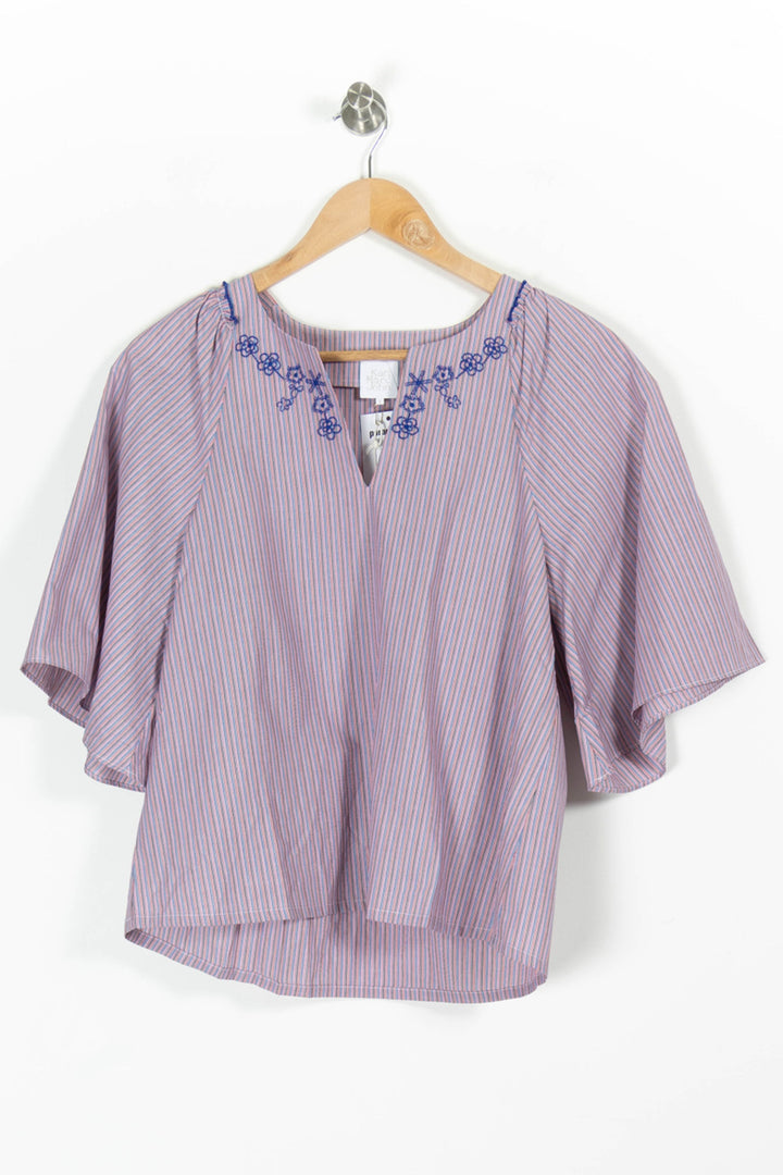Blouse Violette et Bleue - Taille S/36 de la marque Karl Marc John | PARAD96806 - Vendu par Paradigme - Image 2