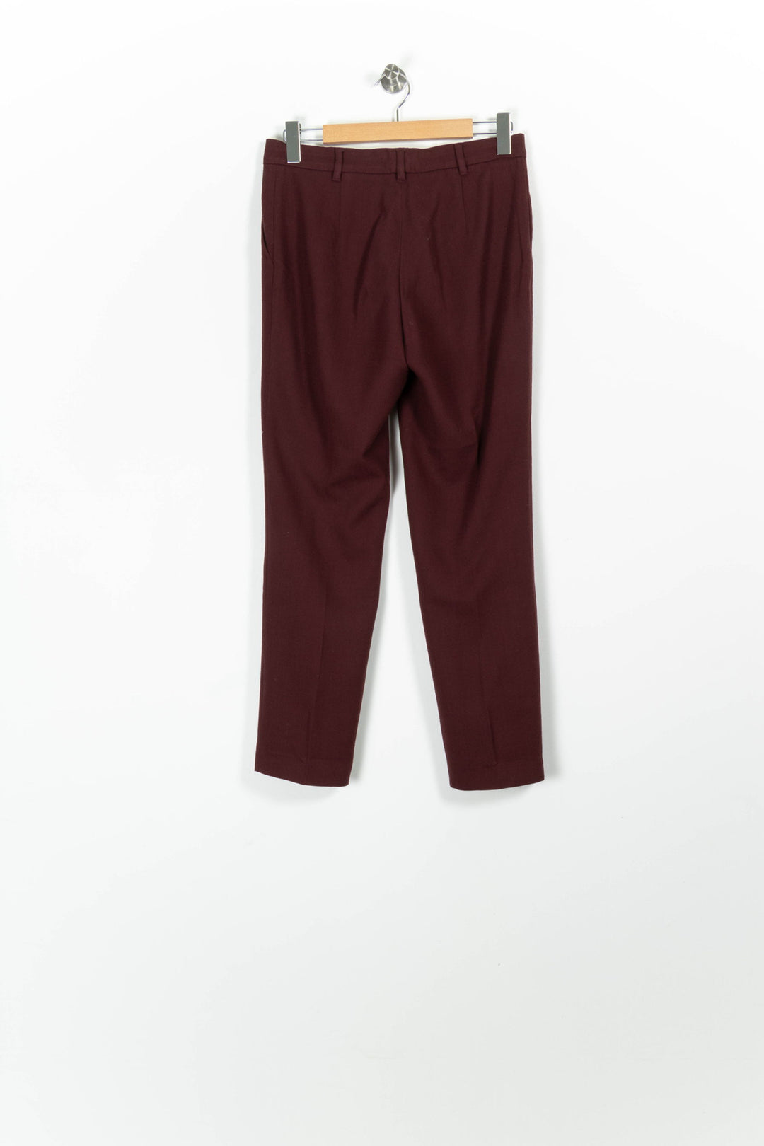 Pantalon Bordeaux - Taille XL/42 de la marque Max Mara | PARAD96807 - Vendu par Paradigme - Image 4