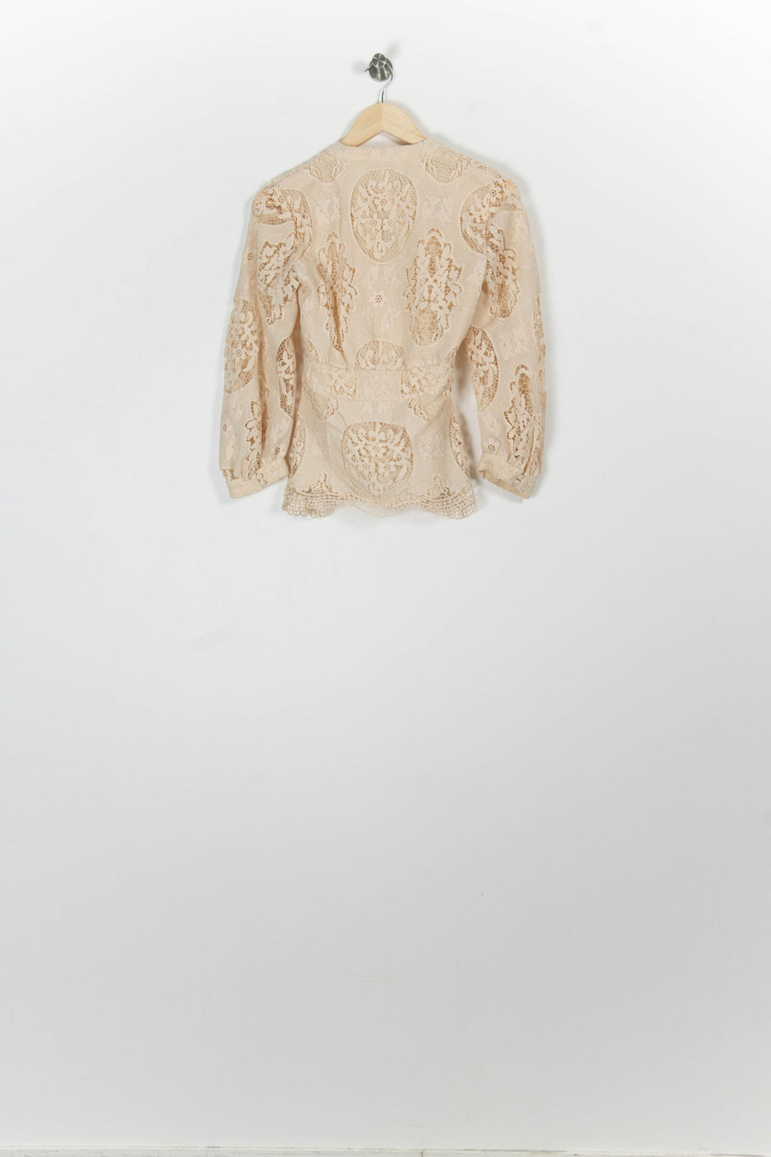Blouse Dentelle Beige - Taille S/36 de la marque Maje | PARAD96808 - Vendu par Paradigme - Image 4