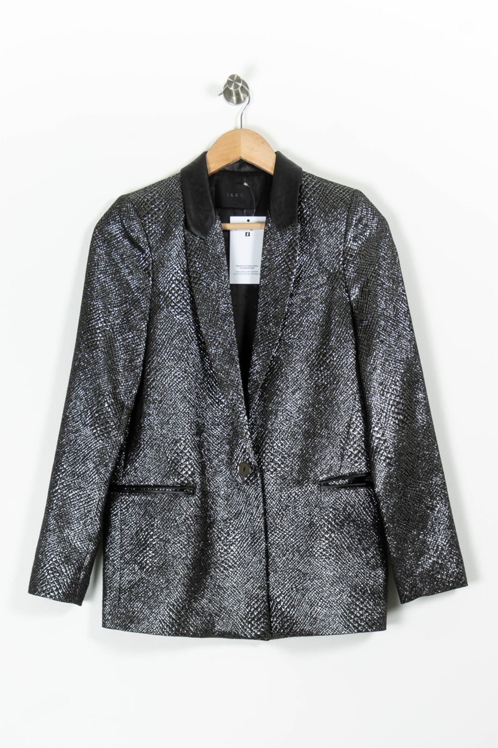 Blazer Gris et Noir - Taille S/36 de la marque IKKS | PARAD96812 - Vendu par Paradigme - Image 2