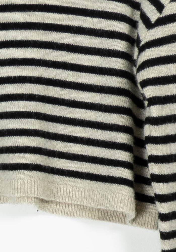 Pull Rayé Noir et Blanc - Taille XS/34 de la marque Suncoo | PARAD96816 - Vendu par Paradigme - Image 3