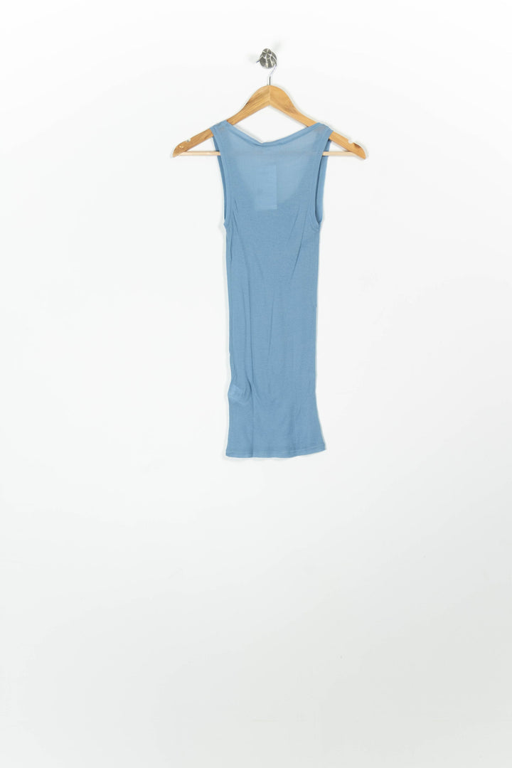 Débardeur Bleu - Taille S/36 de la marque American Vintage | PARAD96827 - Vendu par Paradigme - Image 4