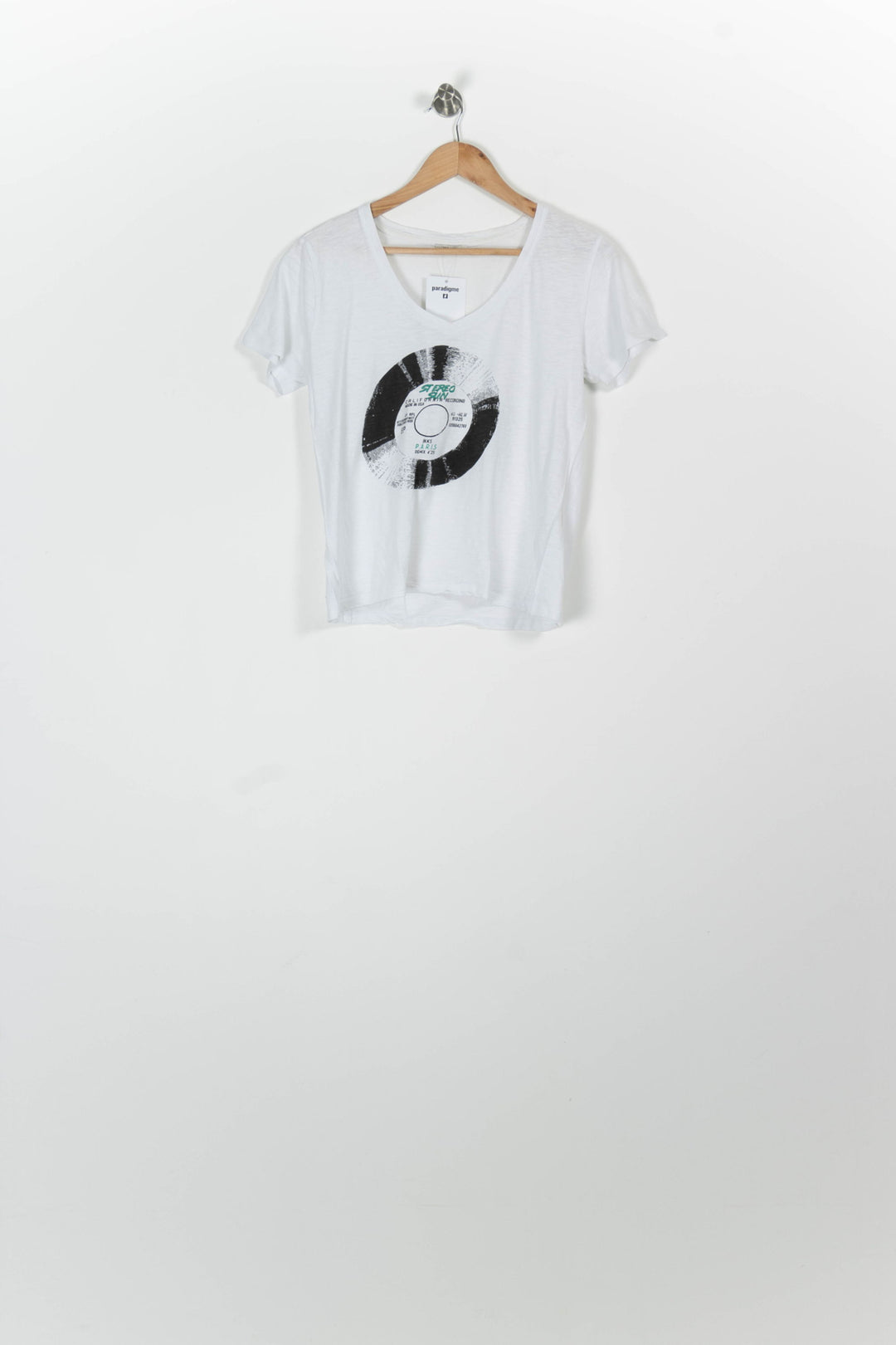 Tee-shirt Blanc et Noir - Taille L/40 de la marque IKKS | PARAD96842 - Vendu par Paradigme - Image 2
