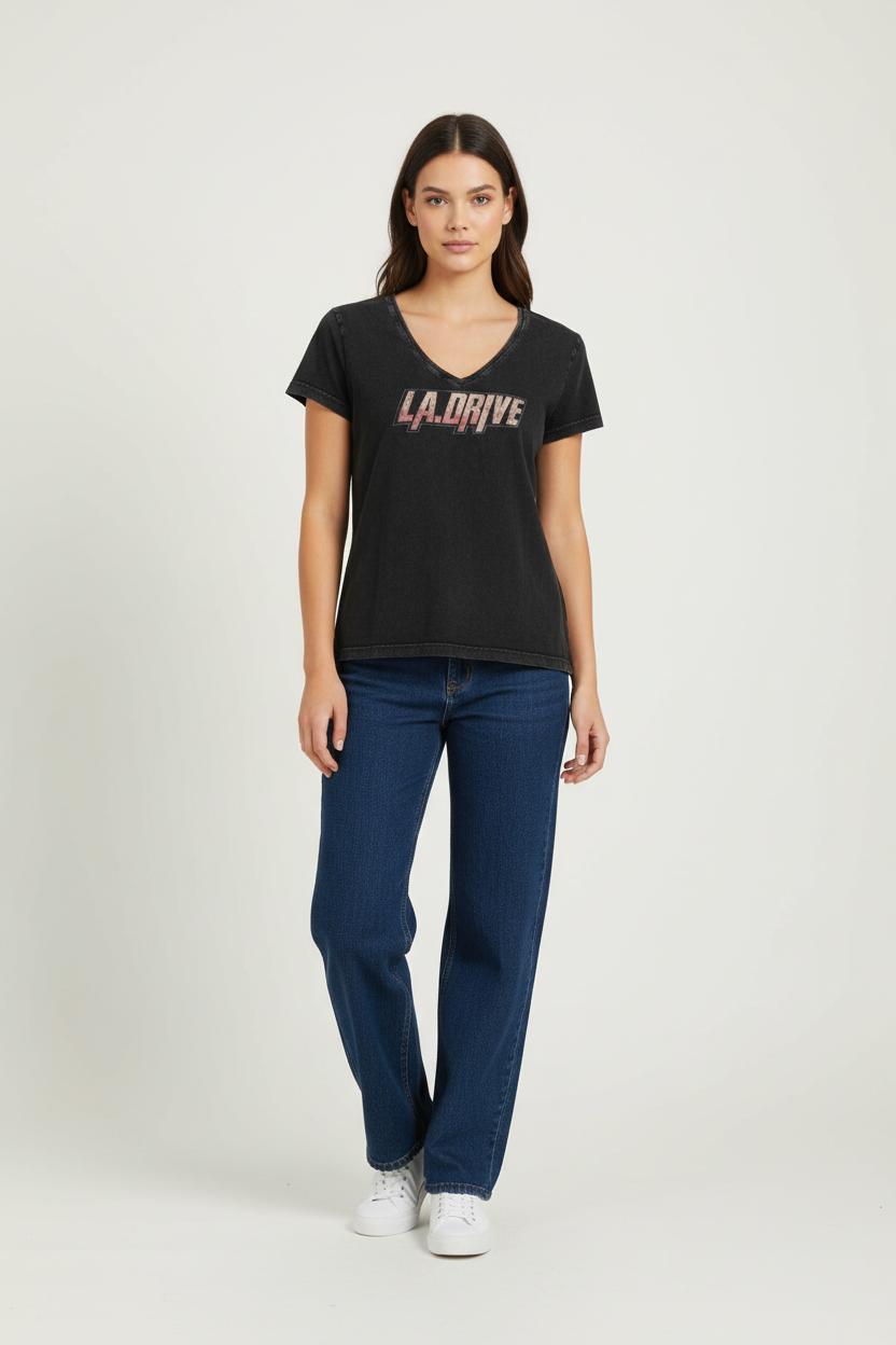 Tee-shirt Noir - Taille L/40 de la marque IKKS | PARAD96843 - Vendu par Paradigme - Image 1