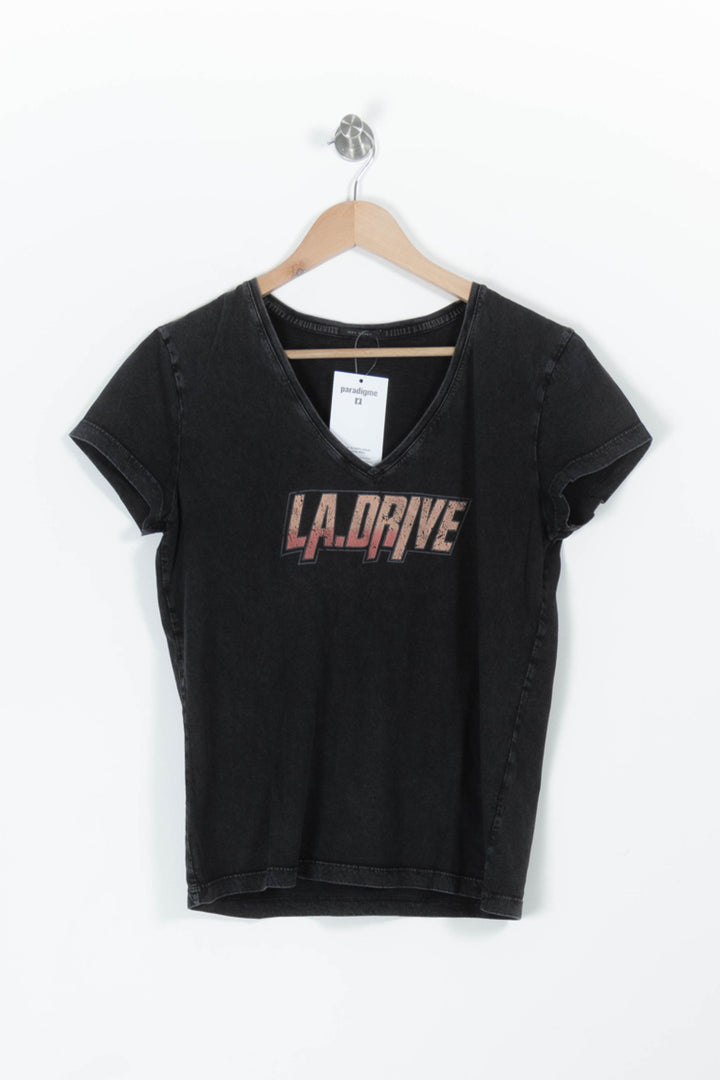 Tee-shirt Noir - Taille L/40 de la marque IKKS | PARAD96843 - Vendu par Paradigme - Image 2
