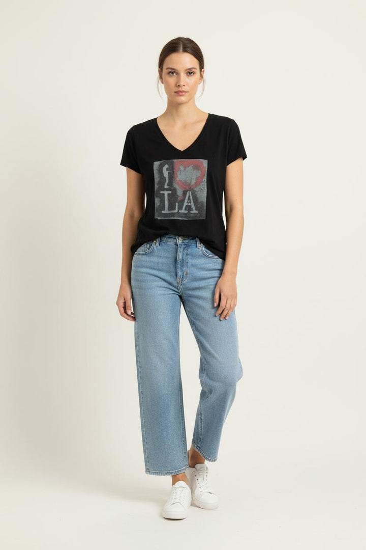Tee-shirt Noir - Taille M/38 de la marque IKKS | PARAD96845 - Vendu par Paradigme - Image 1
