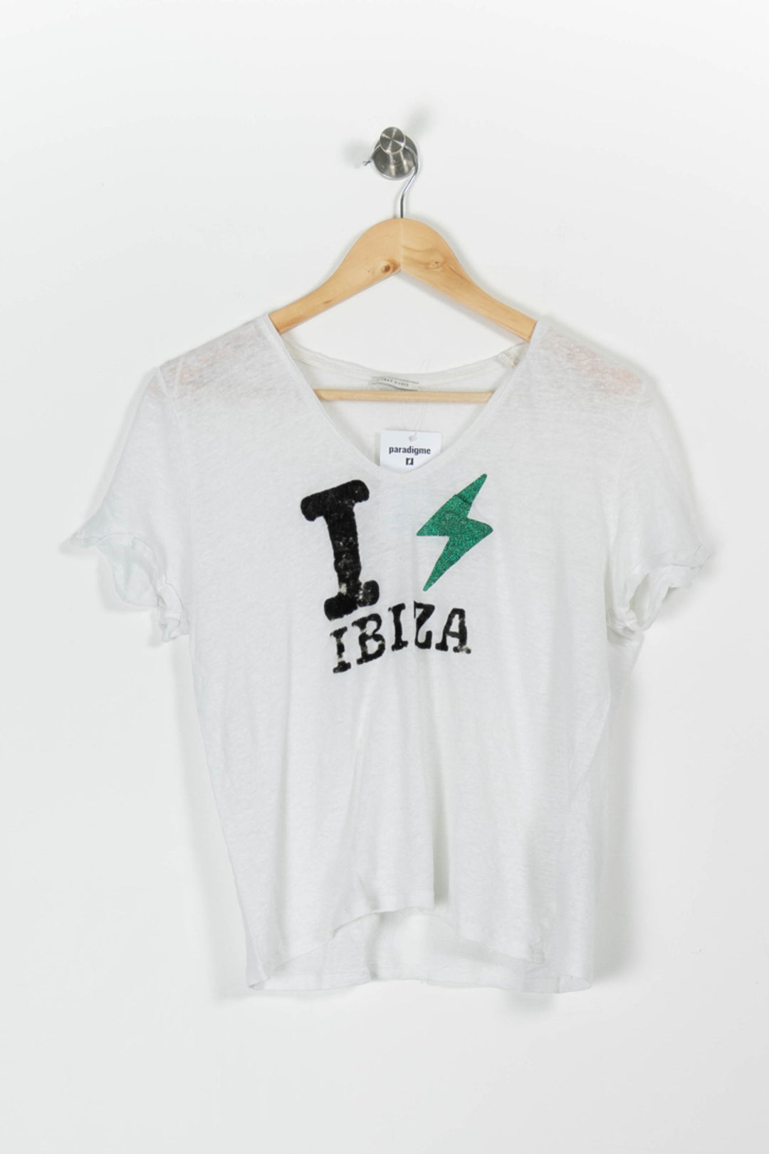 Tee-shirt Blanc - Taille L/40 de la marque IKKS | PARAD96850 - Vendu par Paradigme - Image 2