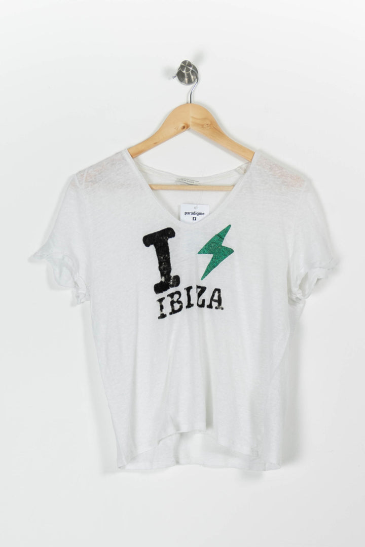 Tee-shirt Blanc - Taille L/40 de la marque IKKS | PARAD96850 - Vendu par Paradigme - Image 2