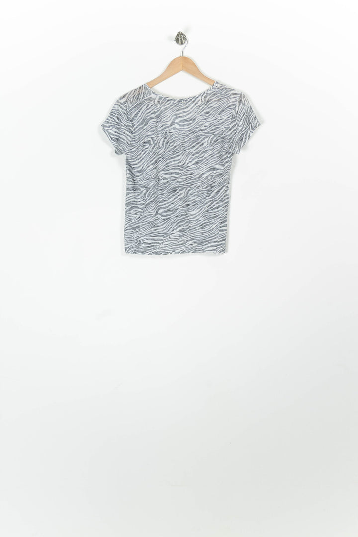 Tee-shirt Gris et Blanc - Taille L/40 de la marque IKKS | PARAD96851 - Vendu par Paradigme - Image 4