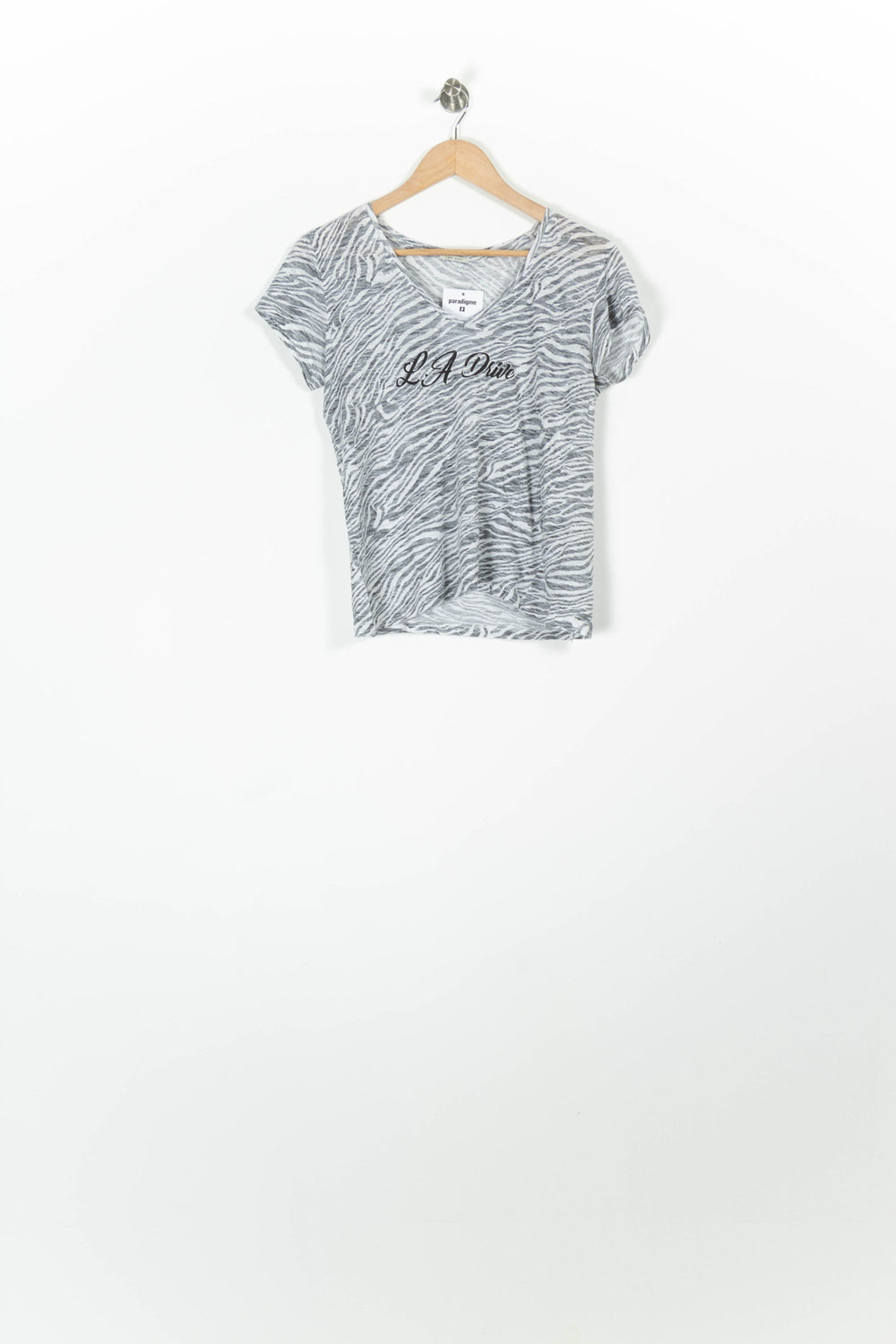 Tee-shirt Gris et Blanc - Taille L/40 de la marque IKKS | PARAD96851 - Vendu par Paradigme - Image 2
