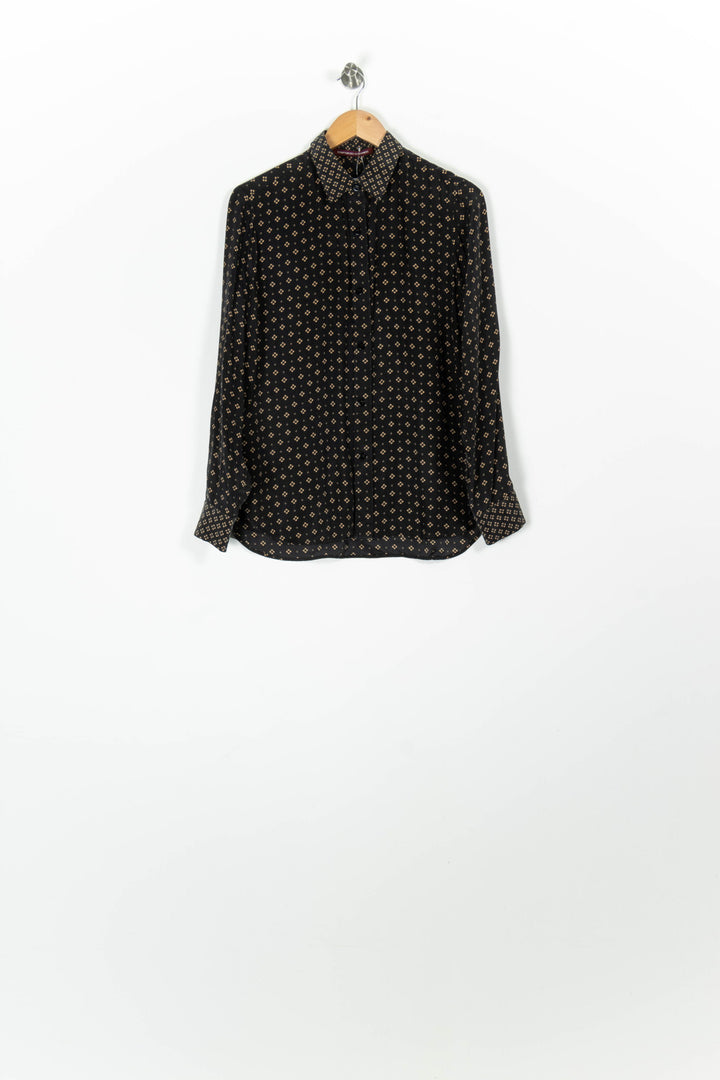 Chemise Noire et Beige - Taille L/40 de la marque Comptoir des Cotonniers | PARAD96853 - Vendu par Paradigme - Image 2