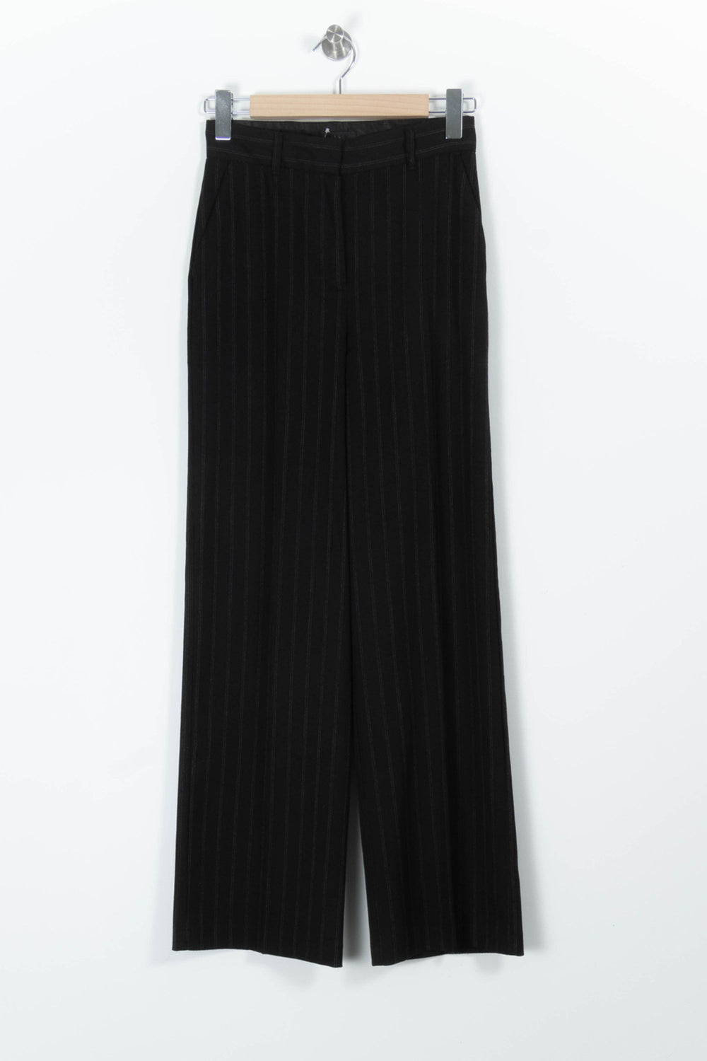 Pantalon Noir à Rayures - Taille S/36 de la marque IKKS | PARAD96856 - Vendu par Paradigme - Image 2