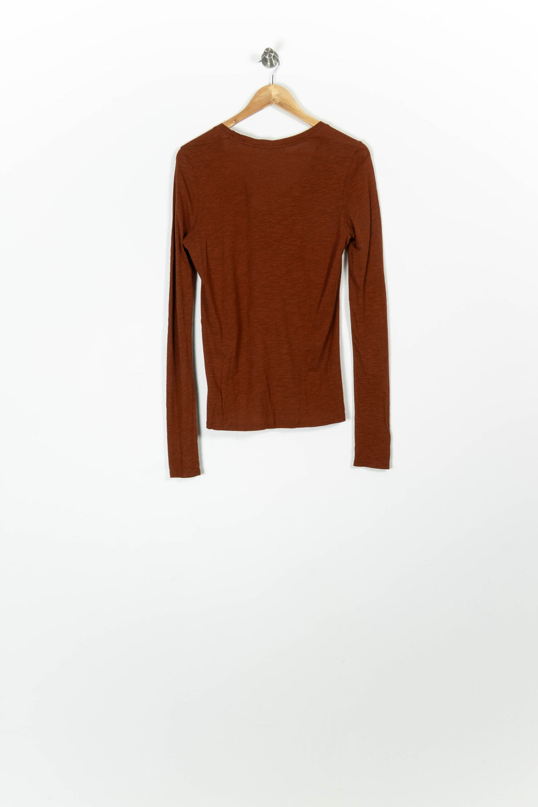 Tee-shirt Manches Longues Marron - Taille S/36 de la marque American Vintage | PARAD96862 - Vendu par Paradigme - Image 4