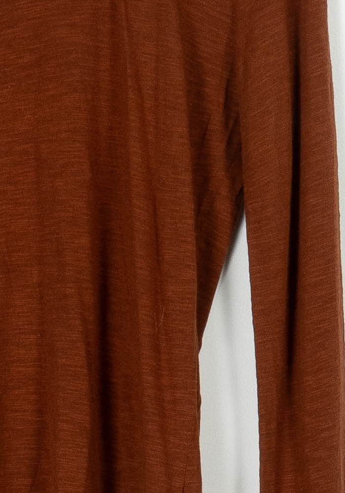 Tee-shirt Manches Longues Marron - Taille S/36 de la marque American Vintage | PARAD96862 - Vendu par Paradigme - Image 3