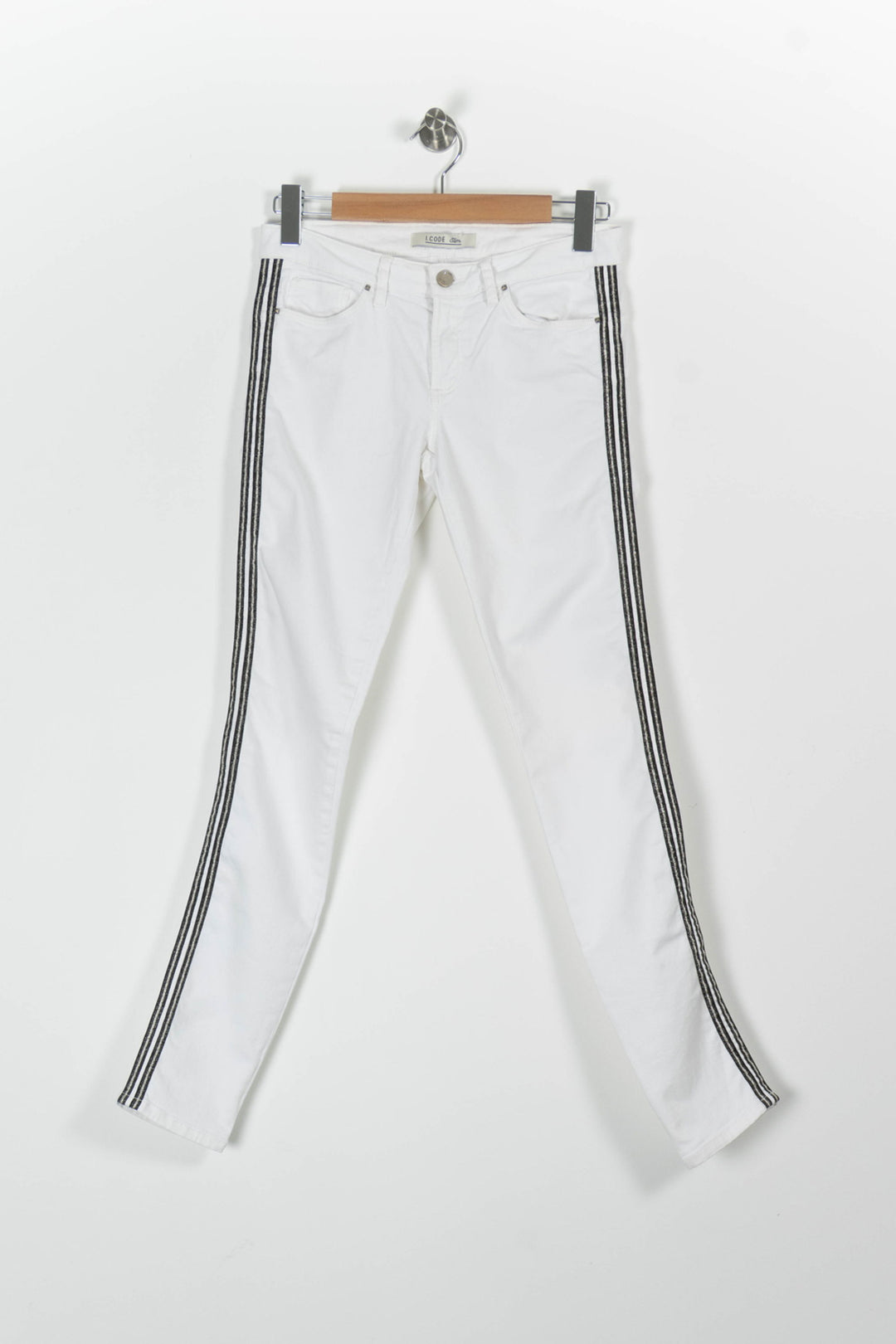 Jean Blanc et Noir - Taille S/36 de la marque I.Code | PARAD96873 - Vendu par Paradigme - Image 2